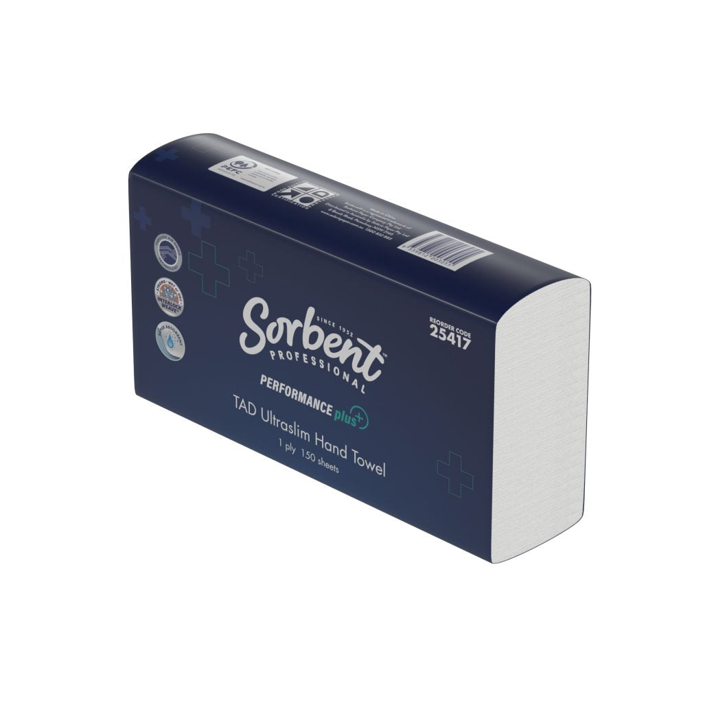 Sorbent Performance Plus – Ultraslim TAD Hand Towel 1ply 150 sheets