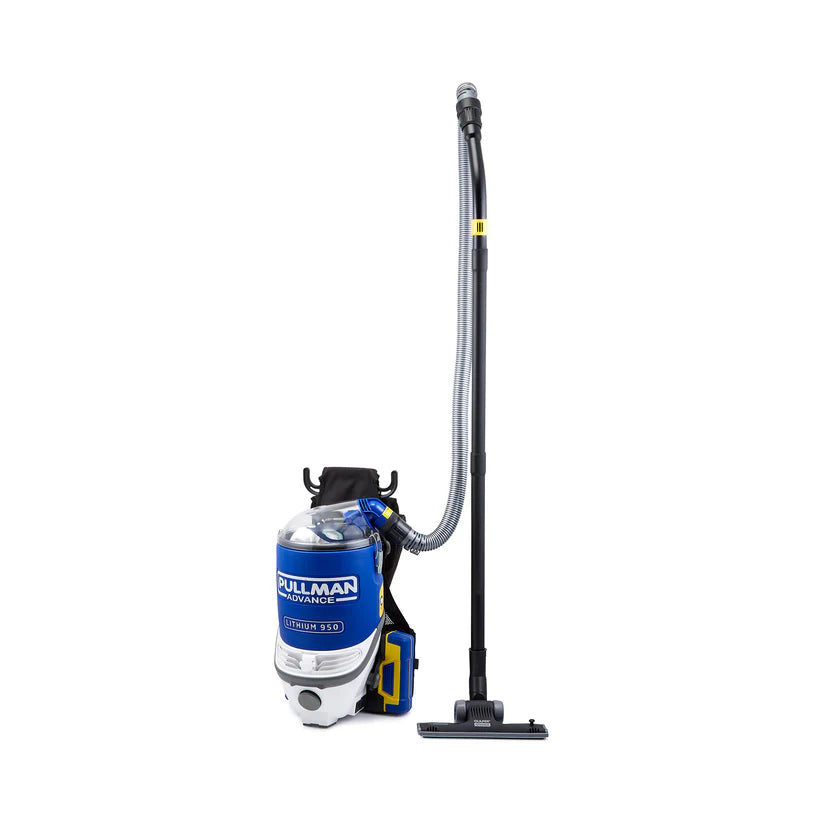 Pullman PL950 backpack vacuum battery charger and accessories