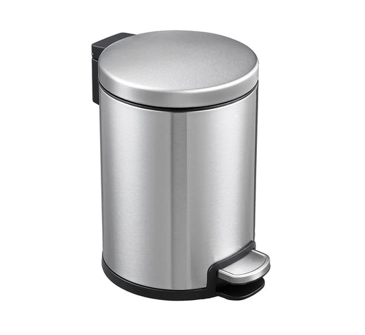 Dolphy Round Soft Closing Stainless Steel PEDAL Bin- 3L