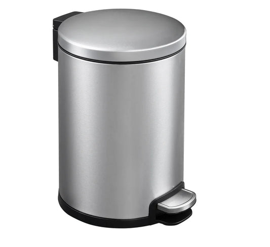 Dolphy Round Soft Closing Stainless Steel PEDAL Bin - 6L