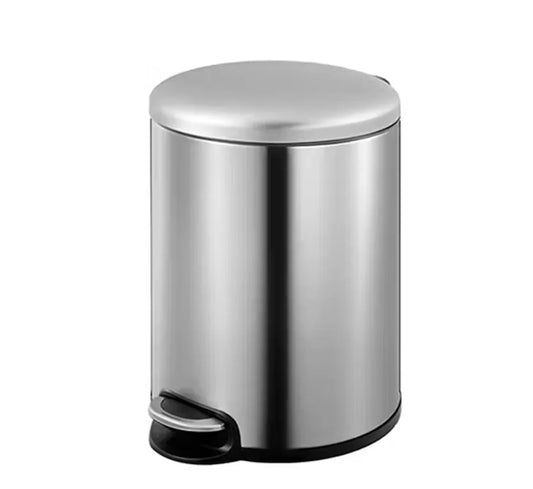 Dolphy Round Soft Closing Stainless Steel Pedal Bin -3L