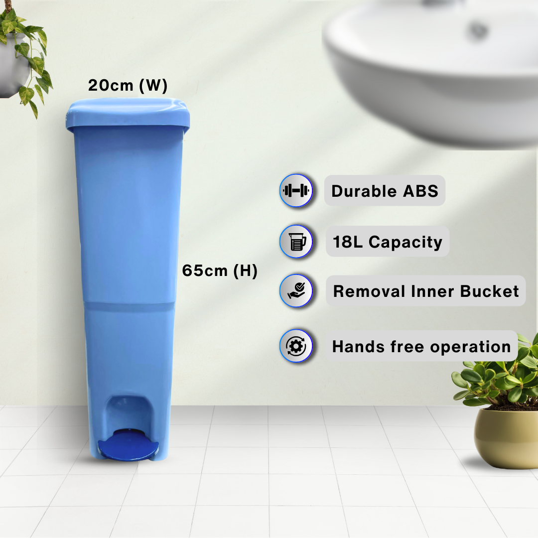 Lady Sanitary Bin 18L Feminine Hygiene Disposal Bin Female Washroom Bin