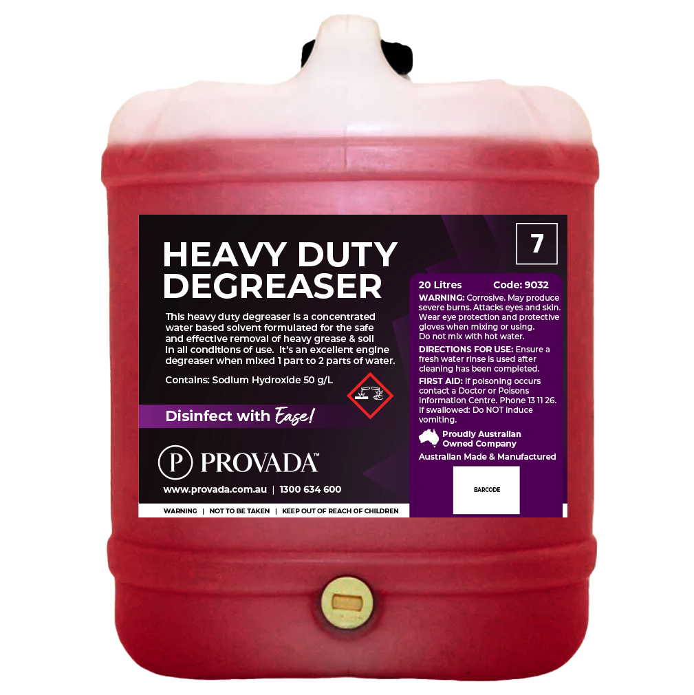 Provada Heavy Duty Degreaser 20L commercial cleaning chemical product image