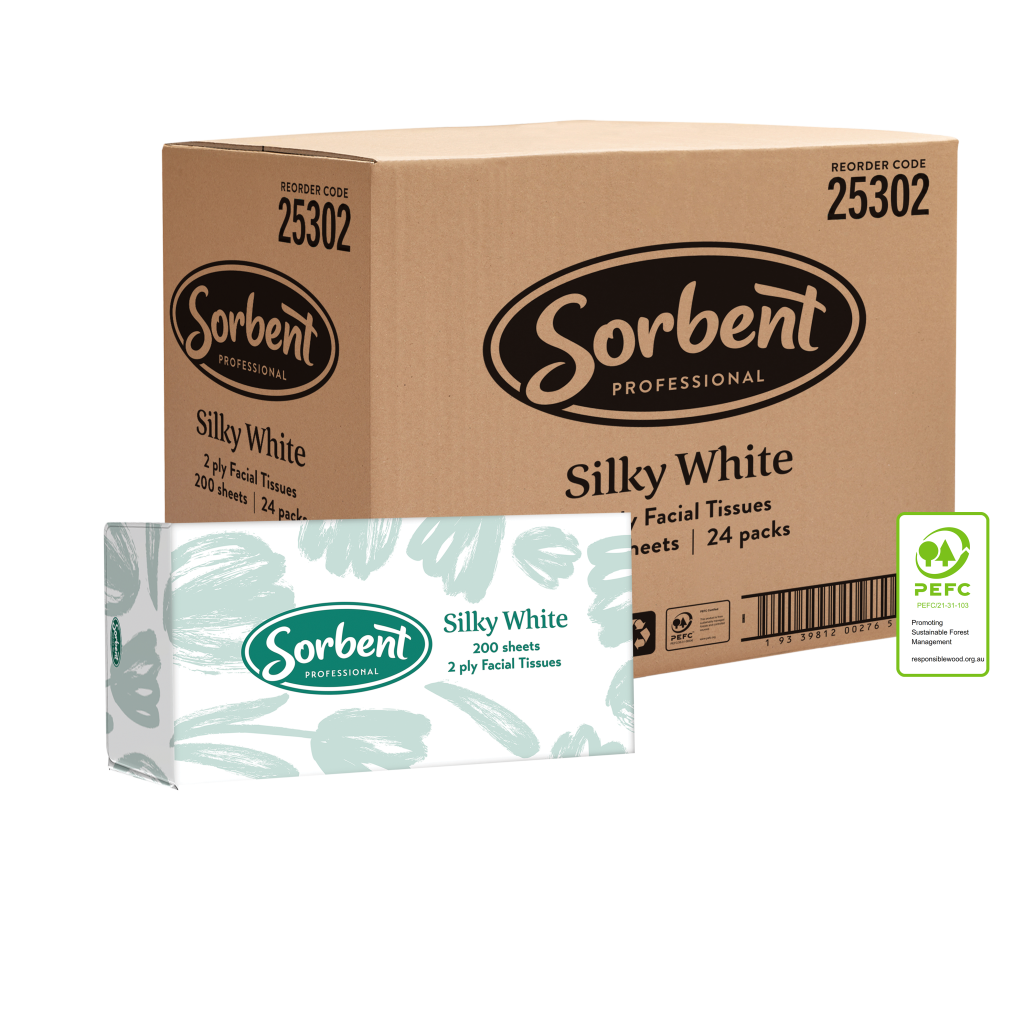 Sorbent Facial Tissues 2 ply 200 sheets