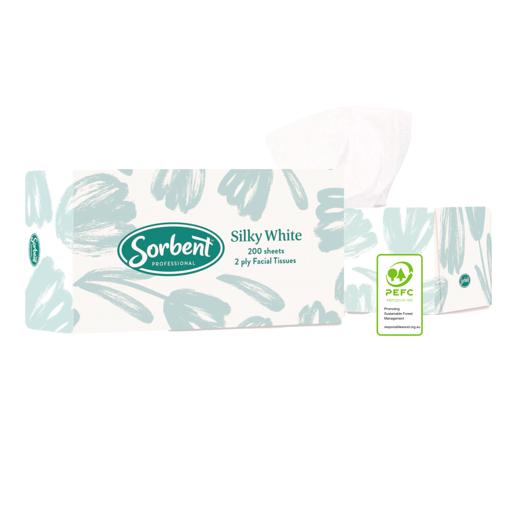 Sorbent Facial Tissues 2 ply 200 sheets
