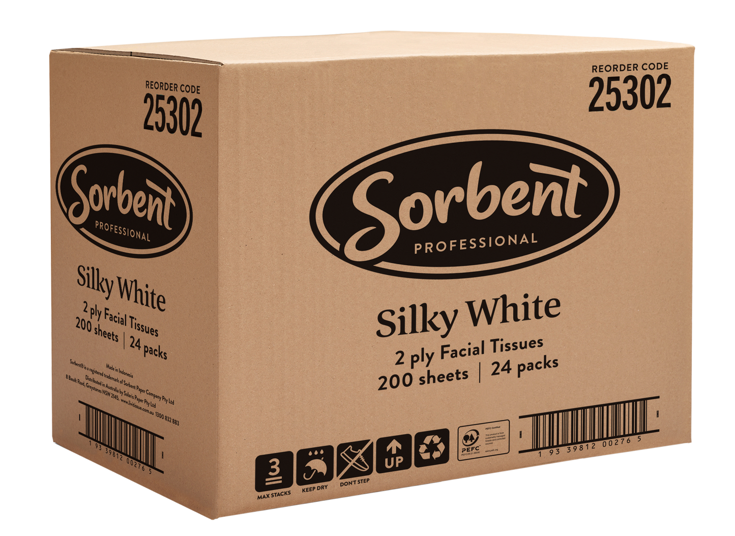 Sorbent Facial Tissues 2 ply 200 sheets