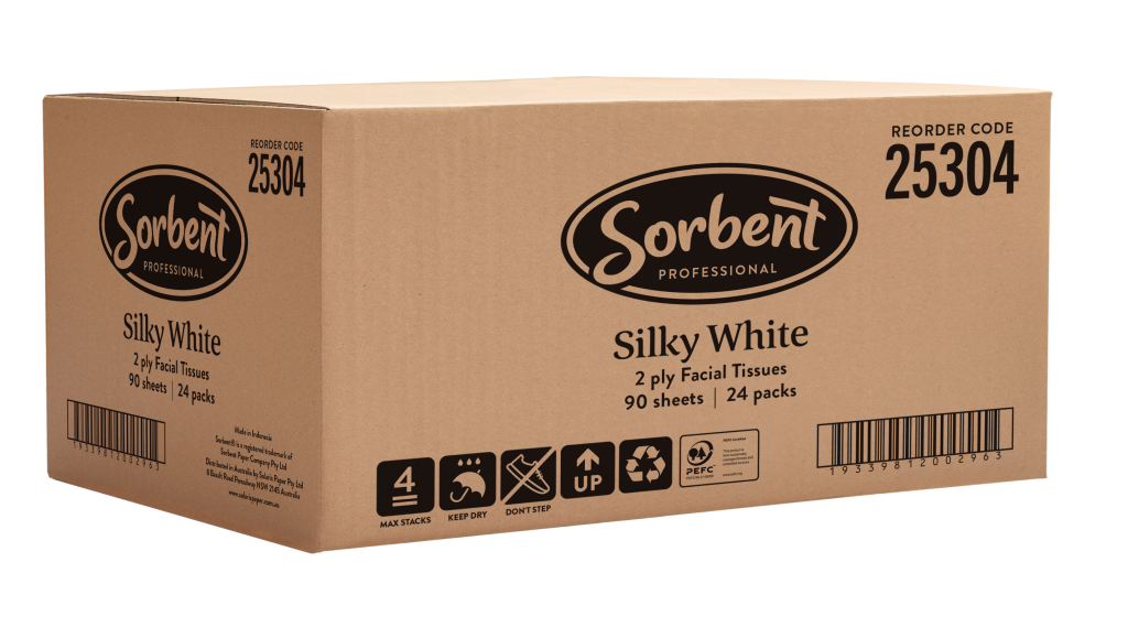 Sorbent Facial Tissue Cube 2 ply 90 sheets