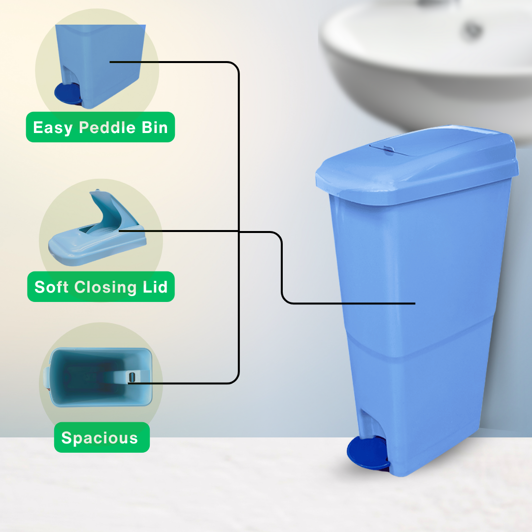 Lady Sanitary Bin 18L Feminine Hygiene Disposal Bin Female Washroom Bin