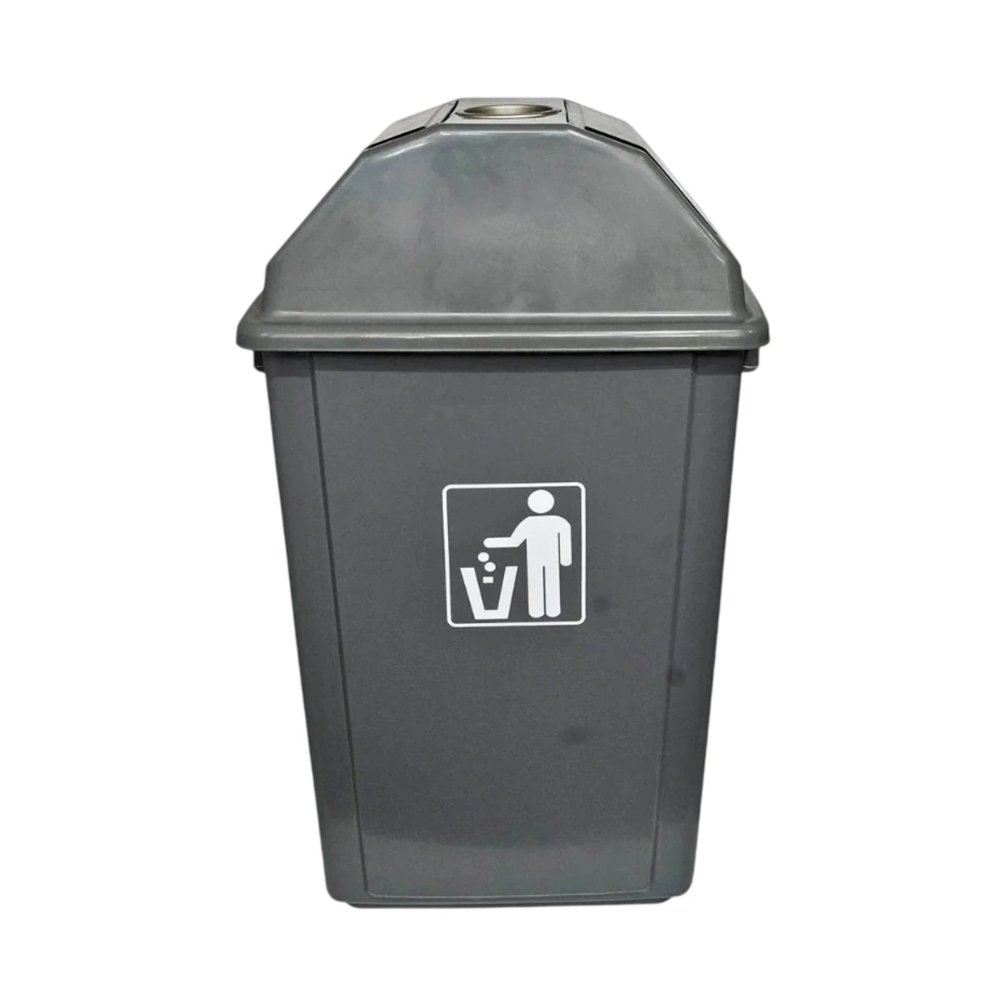60L Industrial Garbage Bin with Ashtray - Cleaning Equipment