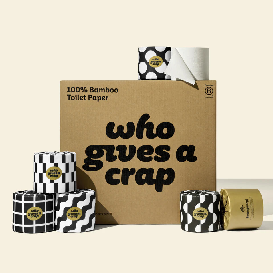Who Gives a Crap 100% Bamboo Toilet Paper 3Ply Rolls