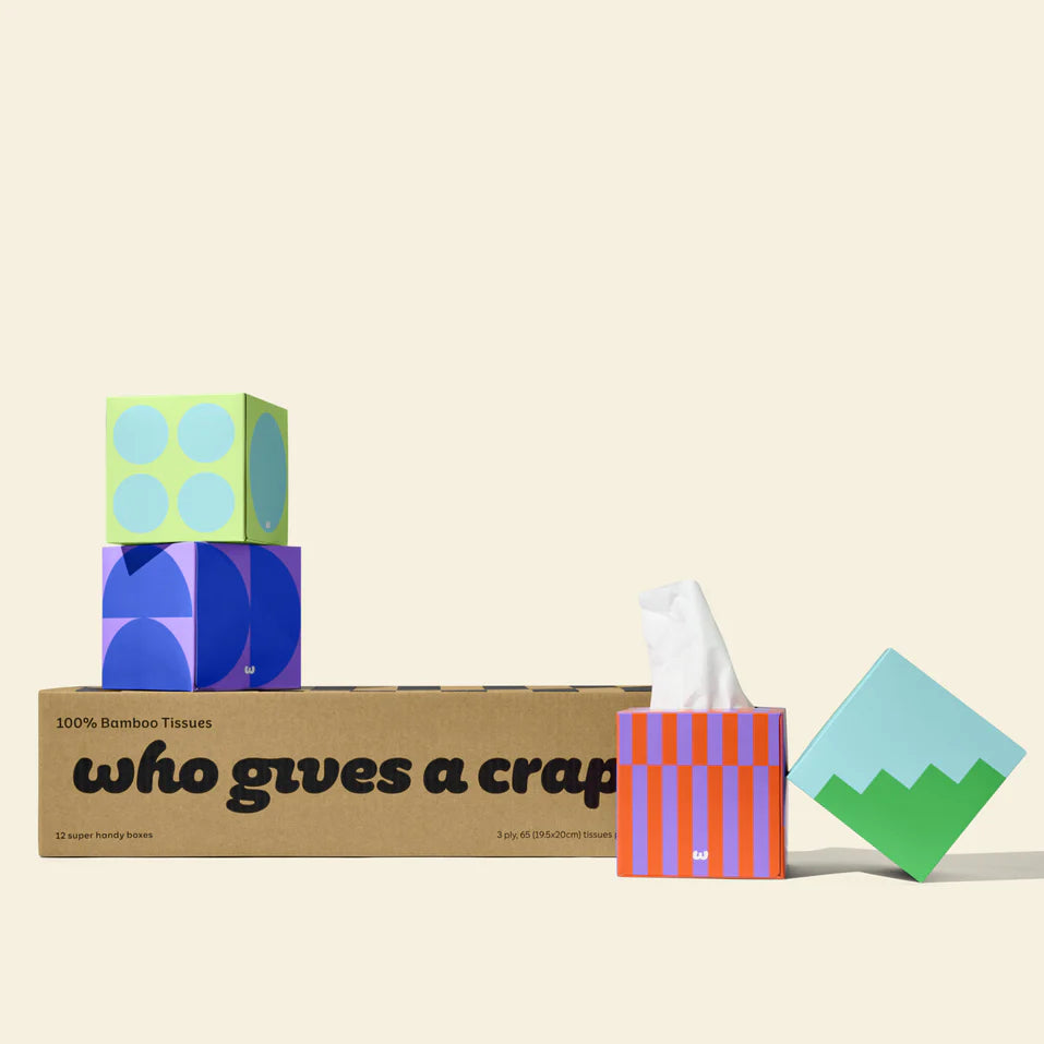 Who Gives a Crap 100% Bamboo Tissues 3Ply 12 boxes