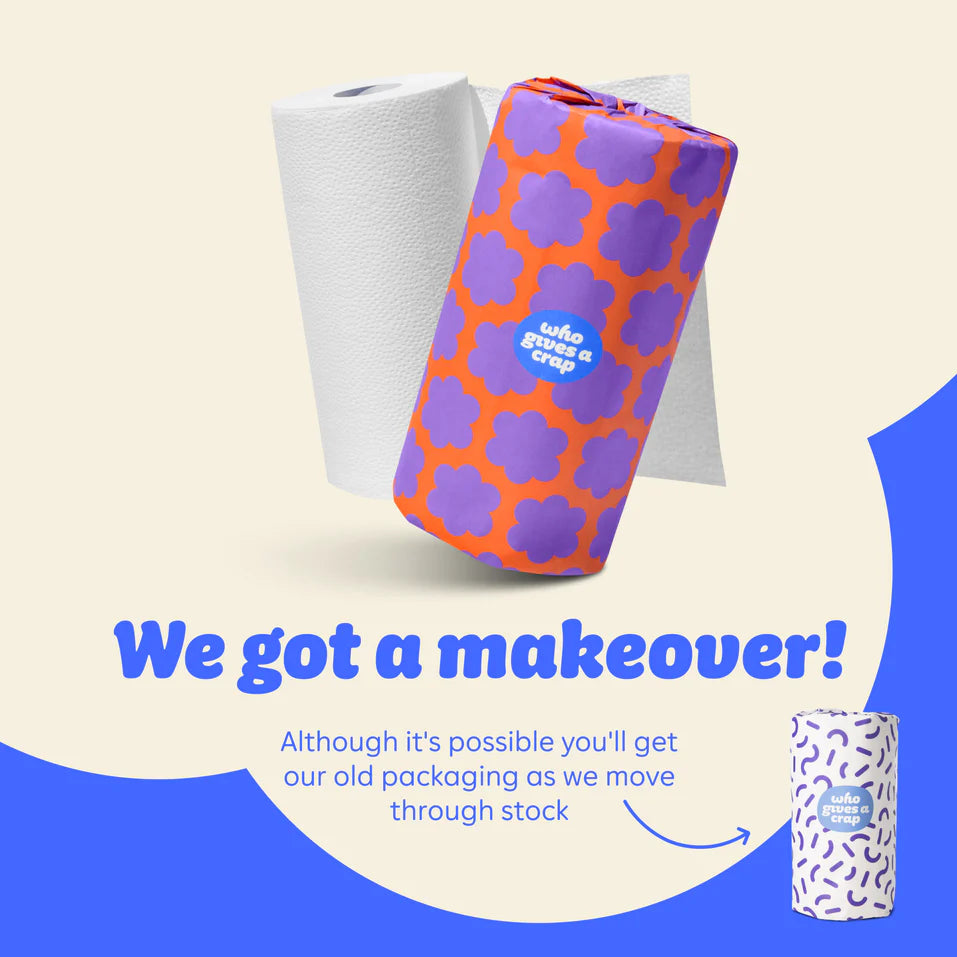 Who Gives a Crap 100% Bamboo Paper Towels 2Ply 6 Rolls