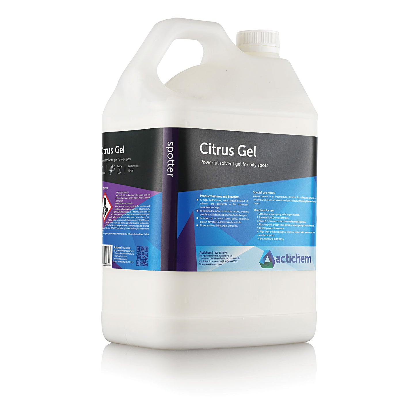 Actichem Citrus Gel 500ml, 5Lt