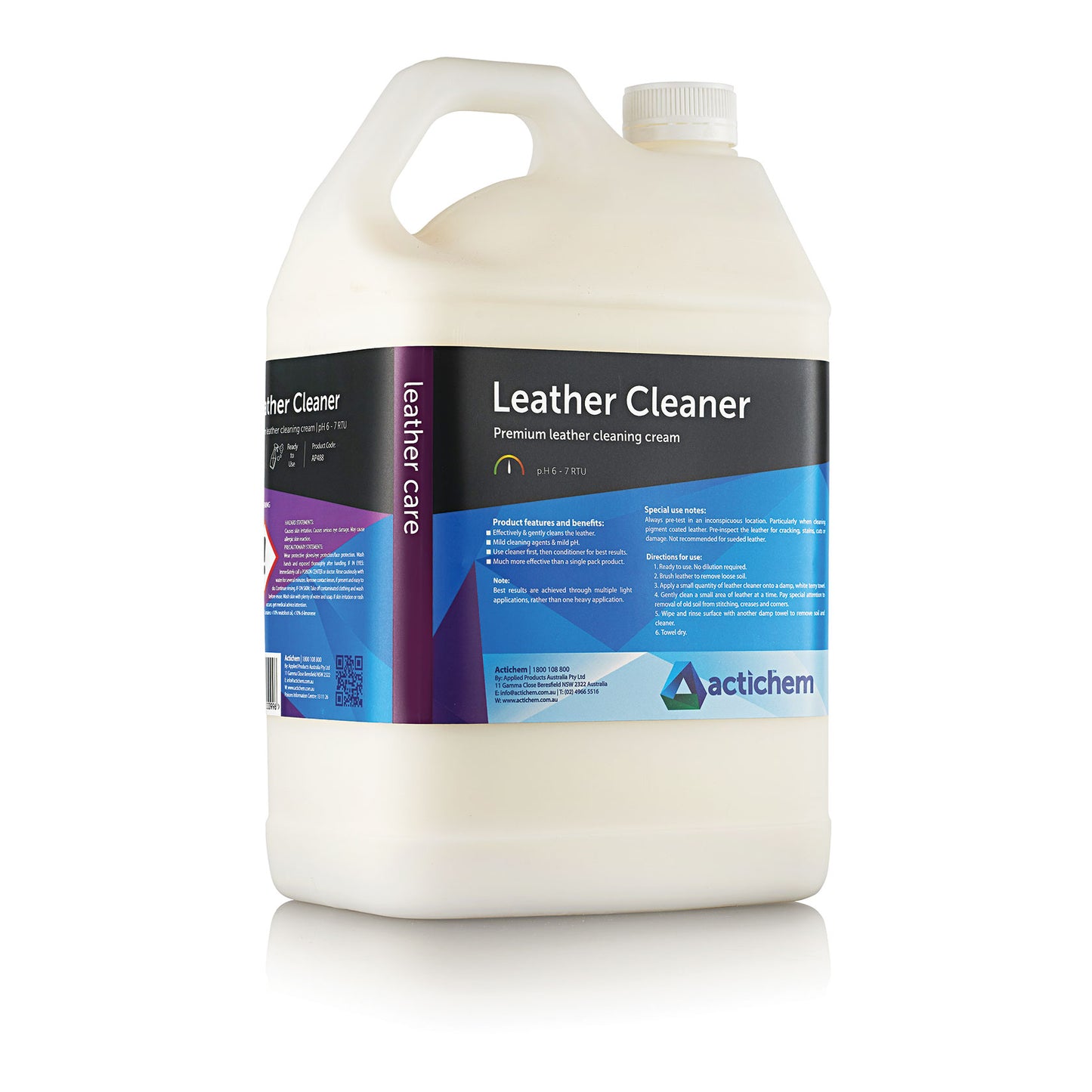 Actichem Leather Cleaner 500ml, 5Lt