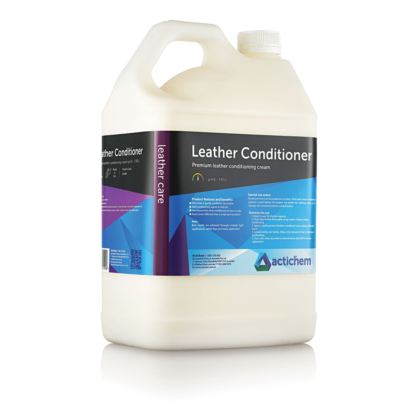 Actichem Leather Conditioner 500ml, 5Lt