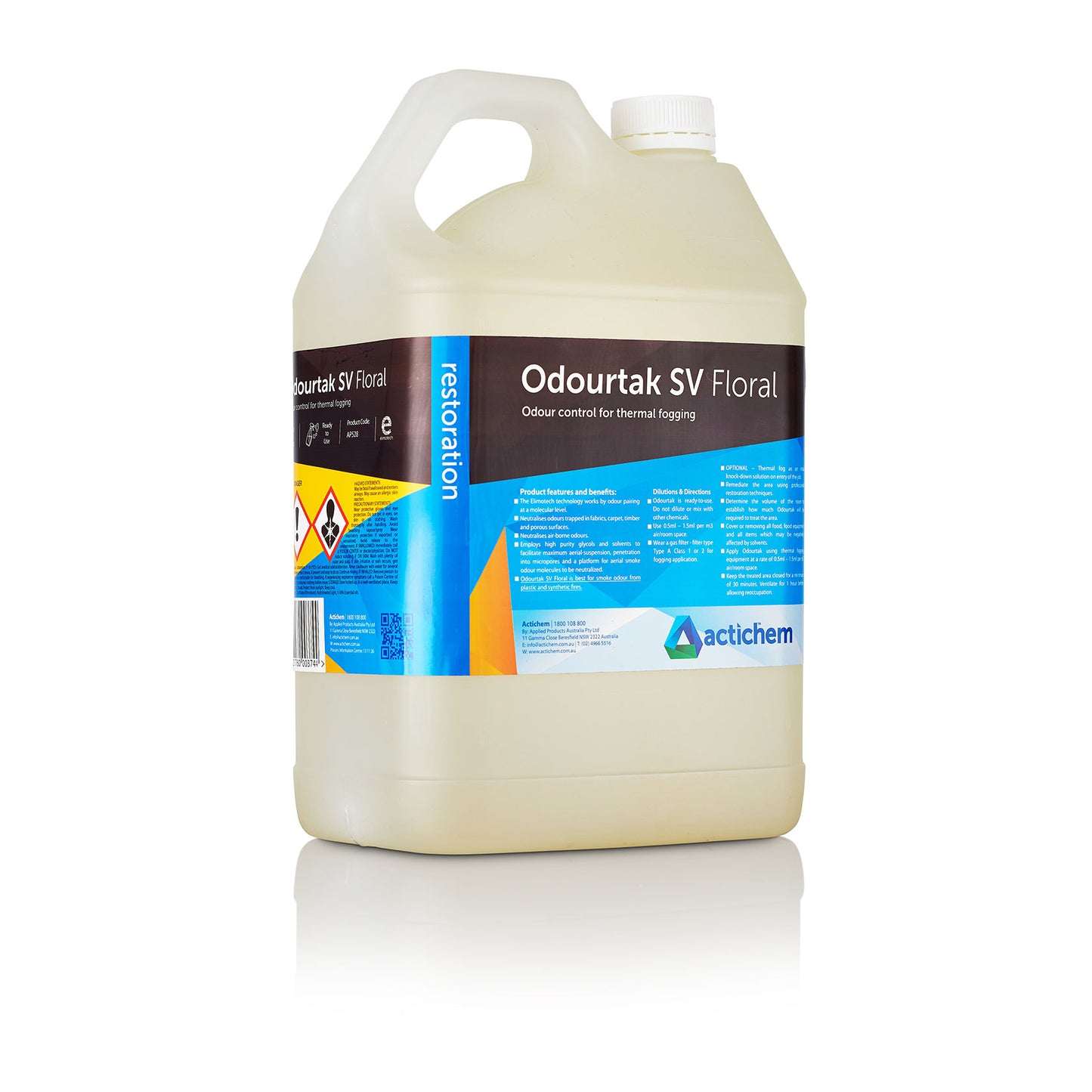 Actichem Odourtak SV - Citrus, Floral - 1Lt, 5Lt