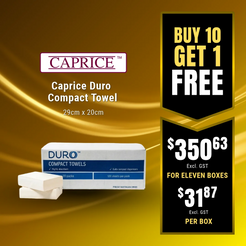 Caprice Duro Compact Towel 29cm x 20cm