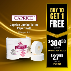 Caprice Jumbo Toilet Paper Roll 300 metre