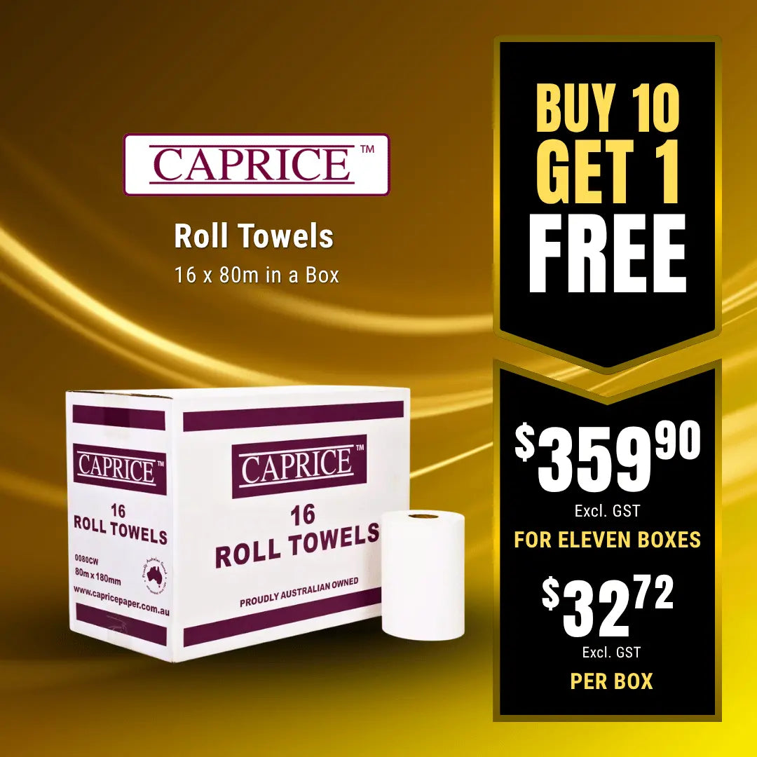 Caprice Roll Towel 80m 16 Roll Towels