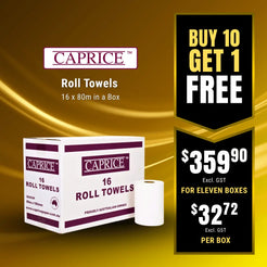 Caprice Roll Towel 80m 16 Roll Towels