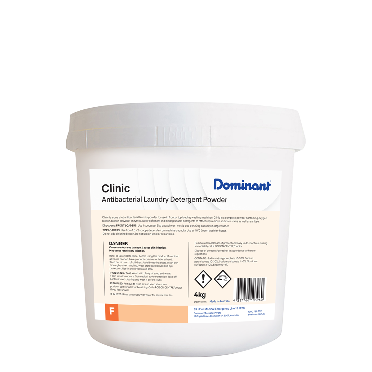 Dominant Clinic Antibacterial Laundry Powder 4KG