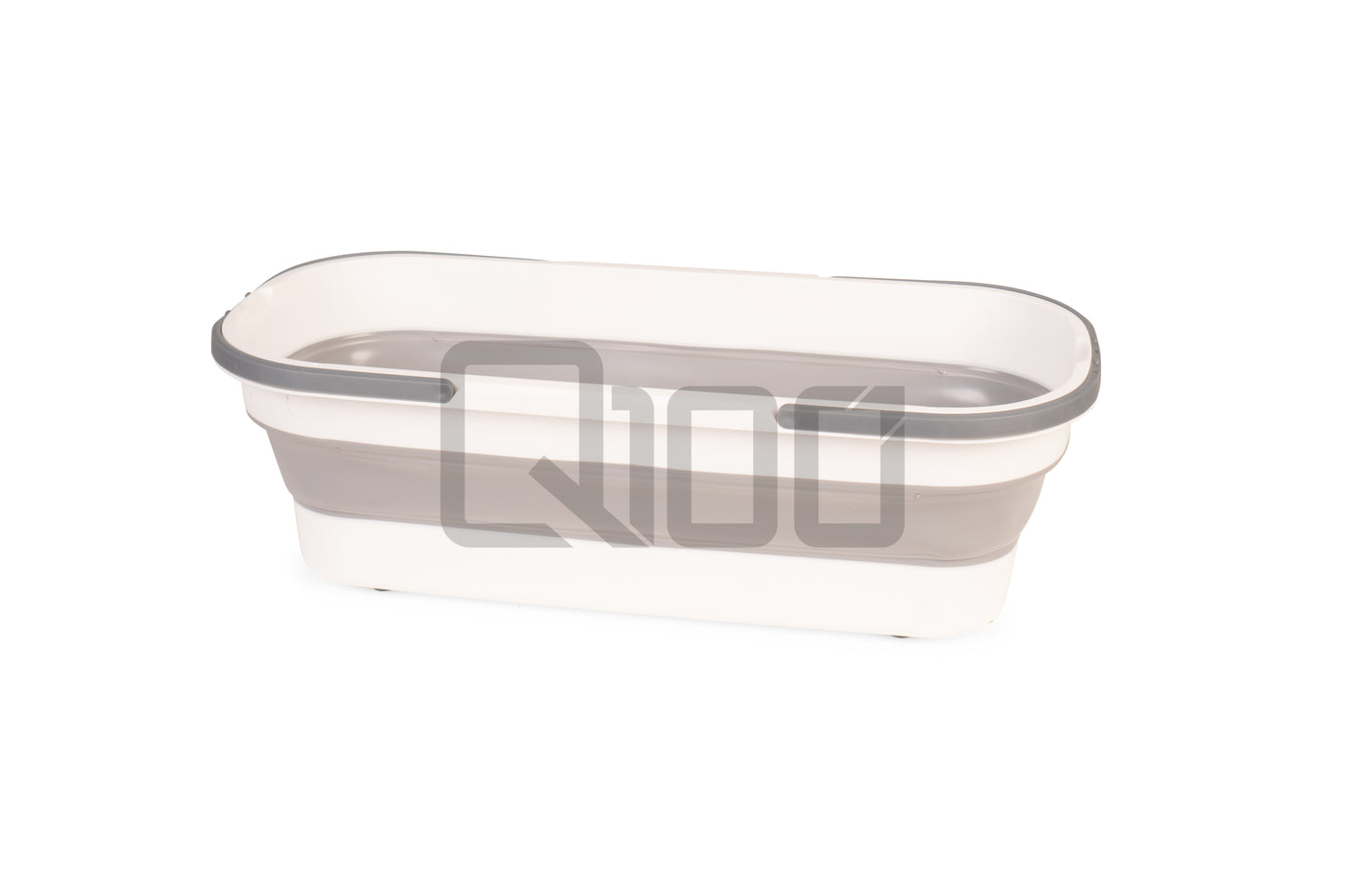 TSA Foldable Mop Bucket - White & Grey/Blue & Orange