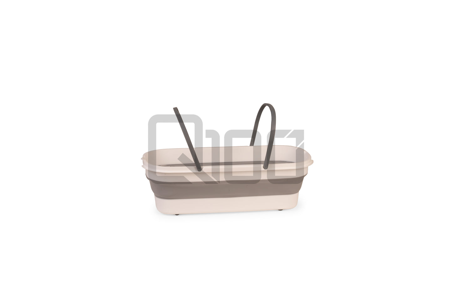 TSA Foldable Mop Bucket - White & Grey/Blue & Orange