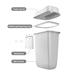 Dolphy PLAZA Rubbish Bins White - 32L