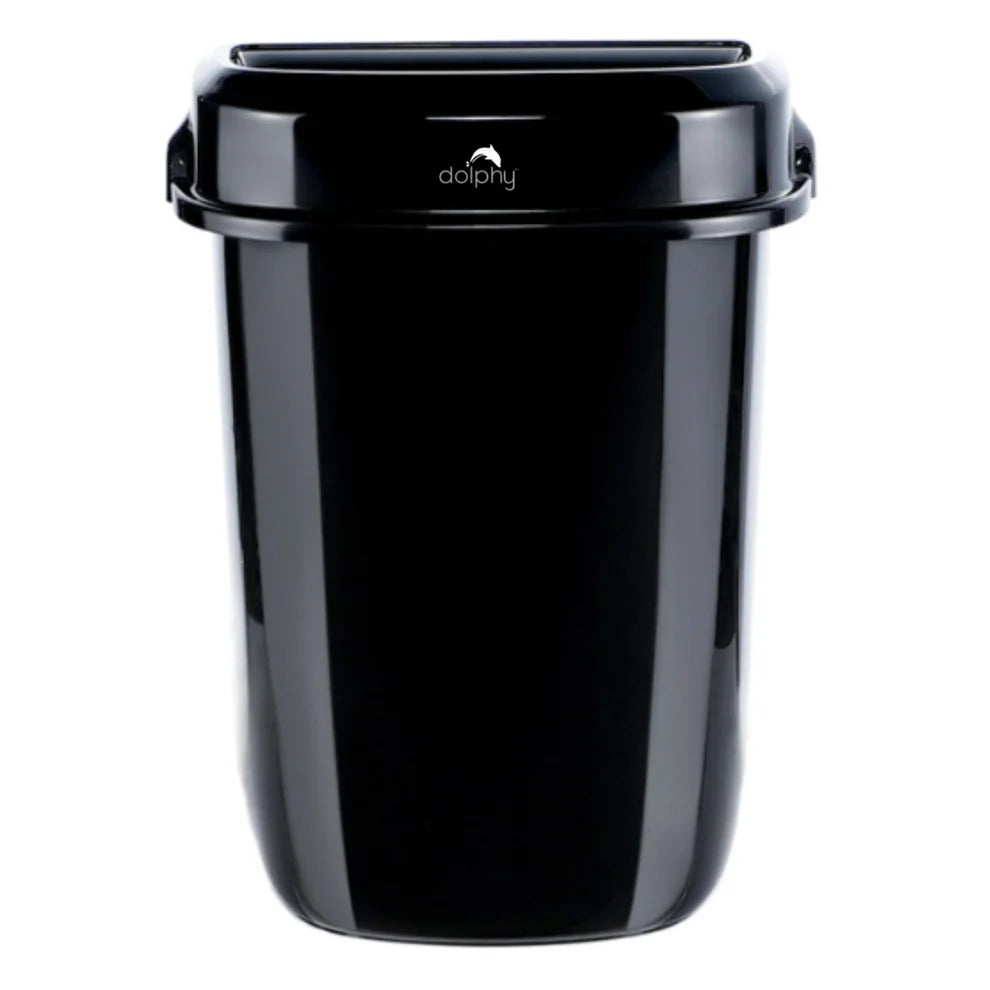Dolphy PLAZA Rubbish Bins Black - 32L