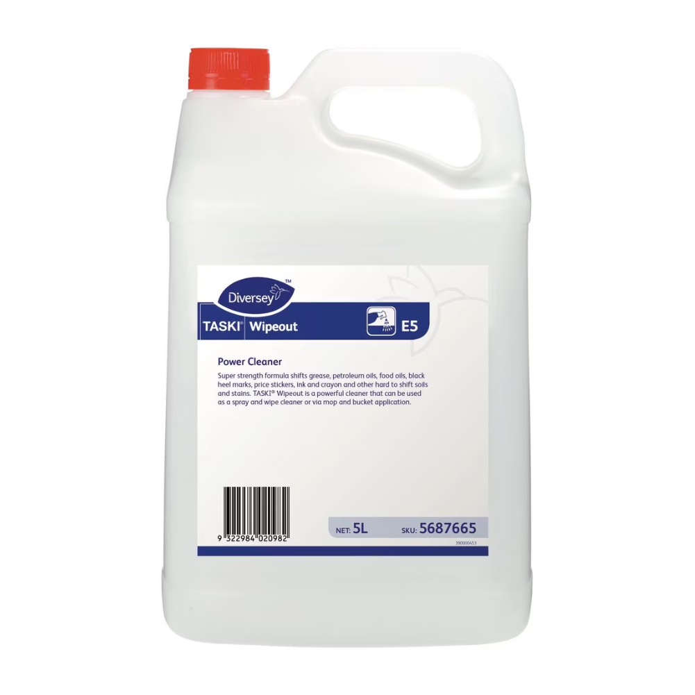 Diversey TASKI Wipeout 5L - Power Cleaner, Heavy Duty Cleaner