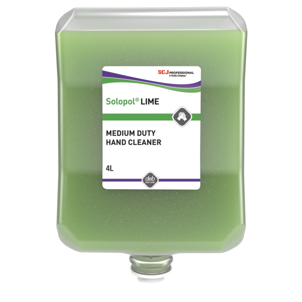 SC Johnson Solopol® Lime Medium-Heavy Duty Hand Cleaner + Free 2L & 4L SCJ Dispensers