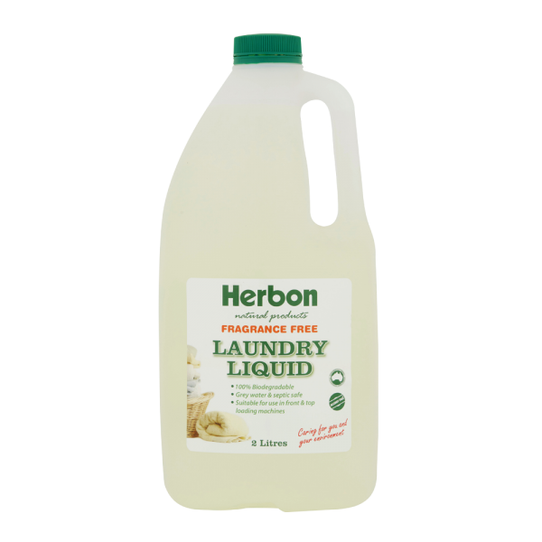 Herbon Laundry Liquid Fragrance Free 1.25 Lt, 2Lt & 20Lt
