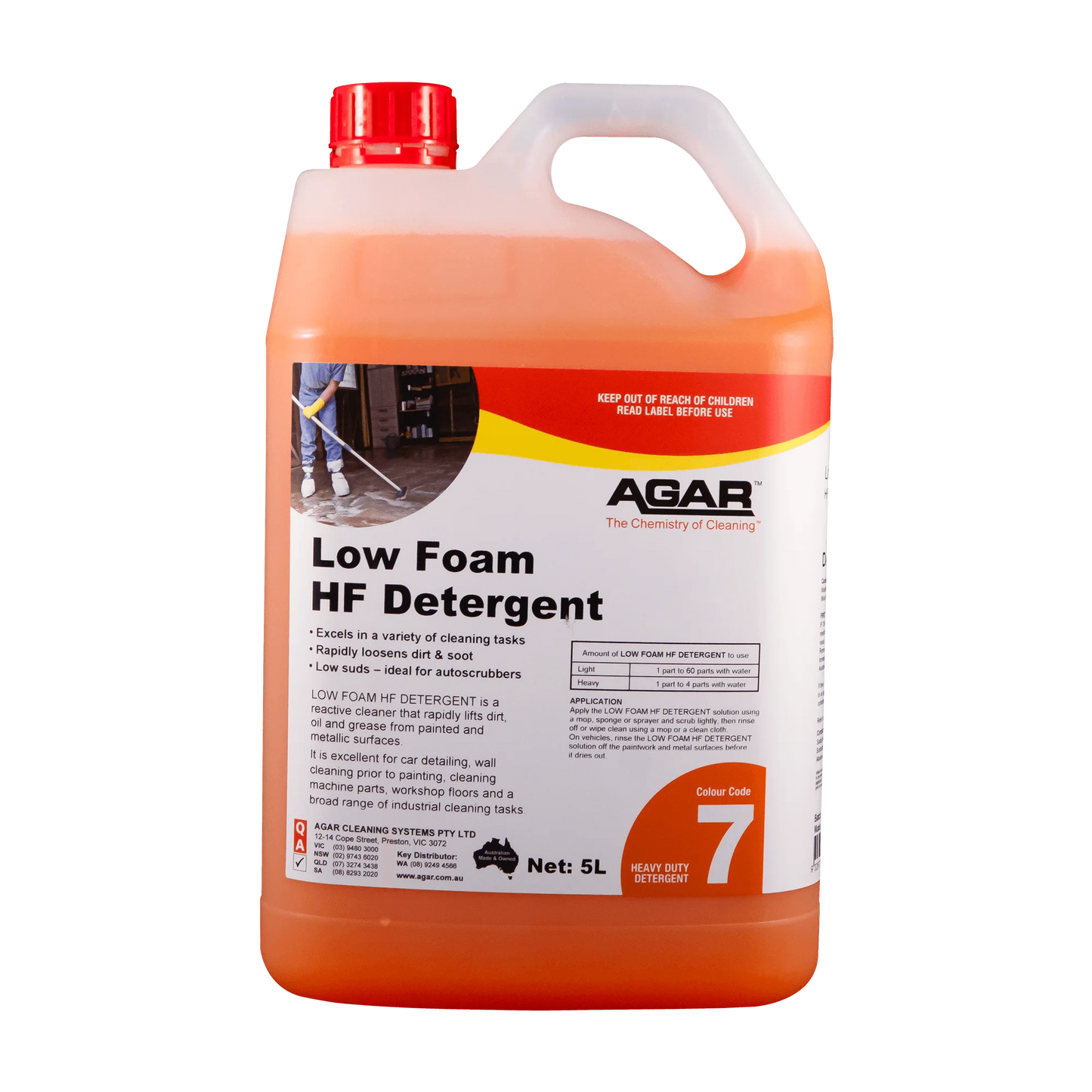 Agar Low Foam HF Detergent 5L