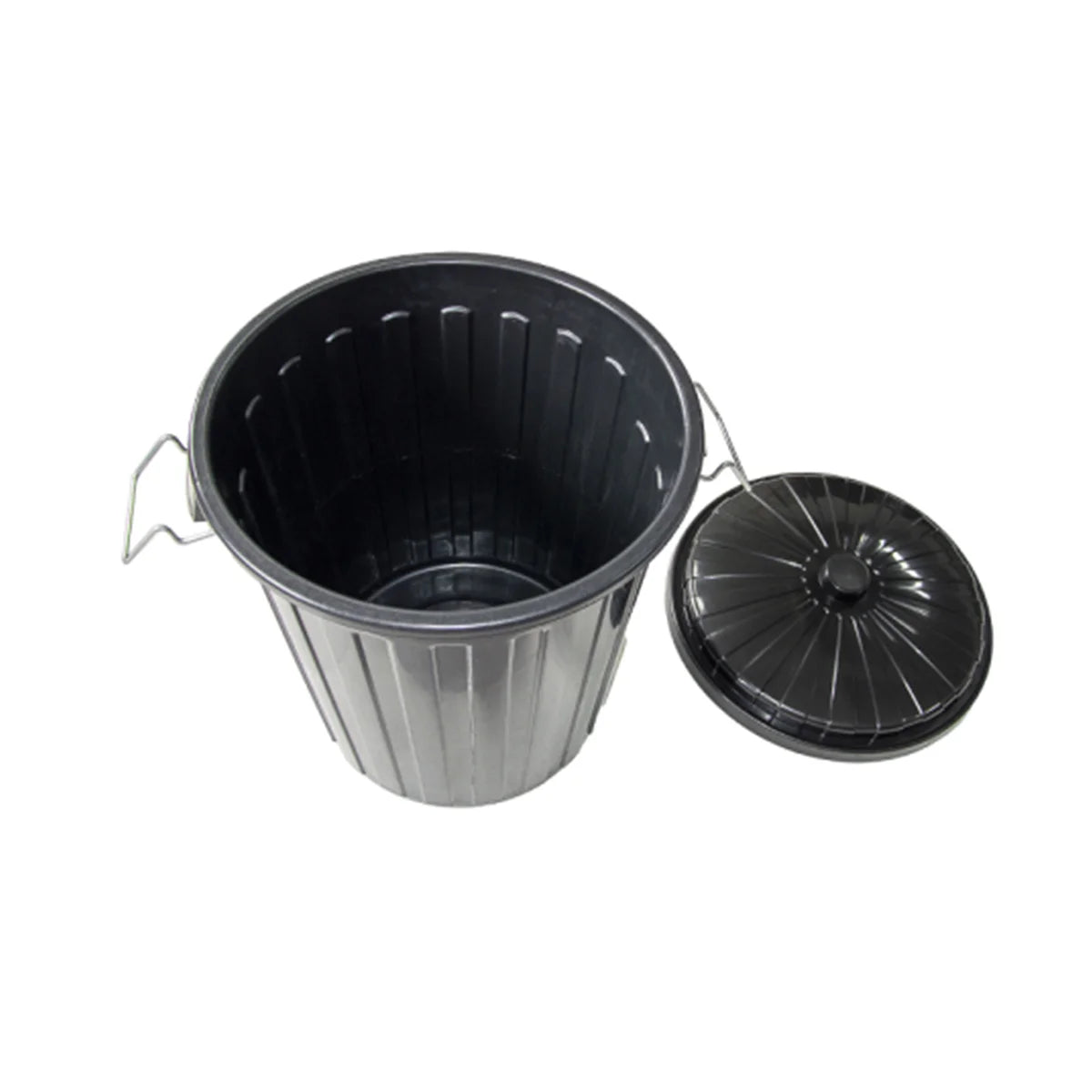75L Plastic Garbage Bin Black - My Clean