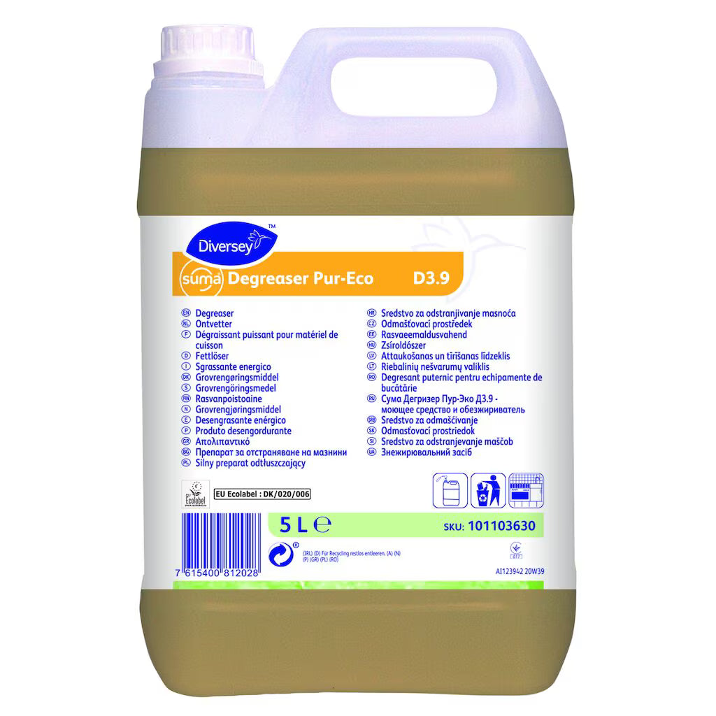 Diversey Suma Pur-Eco D3.9 Heavy Duty Degreaser 5L