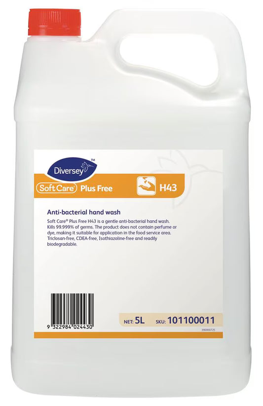 Diversey Soft Care Plus Free 5L - Anti-Bacterial Foam Hand Wash