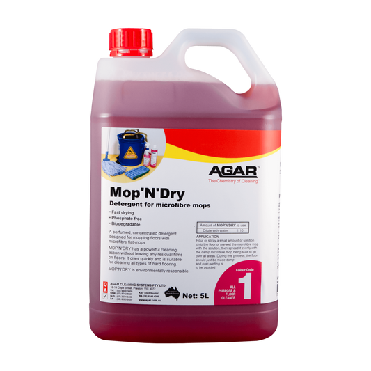 AGAR Mop βNβ dry Detergent - 1/5 Lt