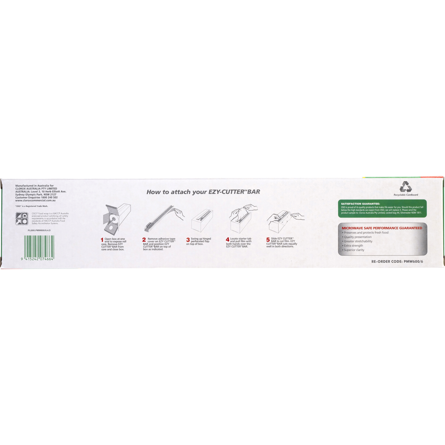 Oso® Extra Cling Food Wrap 600m x 45cm