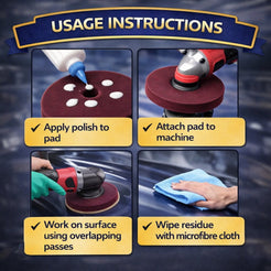 Concept Kleen 6″ Red Polishing Buff Pad