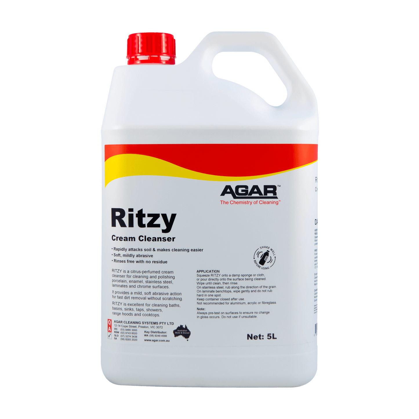 AGAR Ritzy Cream Cleanser 750ML/5L