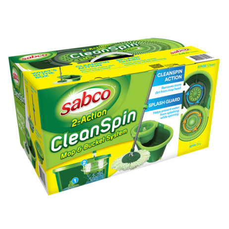 Sabco 2-Action CleanSpin Mop & Bucket System