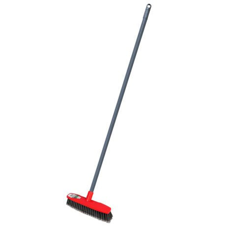 Sabco Indoor Broom Universal Thread Handle Blue, Green, Red, Yellow