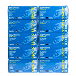 Saniflex Nitrile Glove Long Cuff Blue Large, 100 pcs Pack
