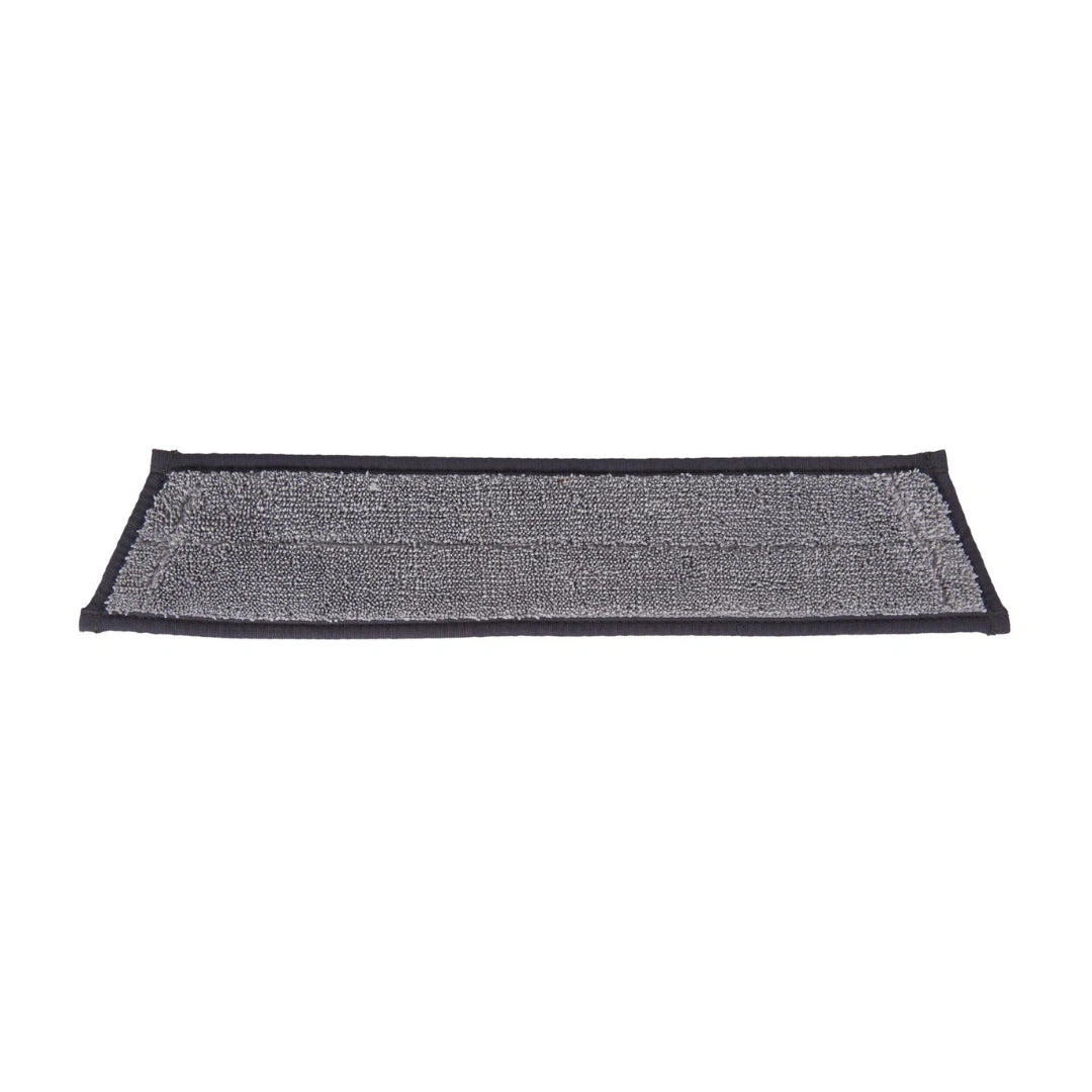 A rectangular gray textured mat with a black border, shown flat against a plain white background.