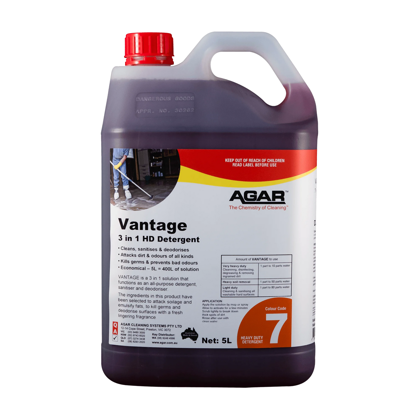 Agar Vantage Heavy Duty Cleaner 5L