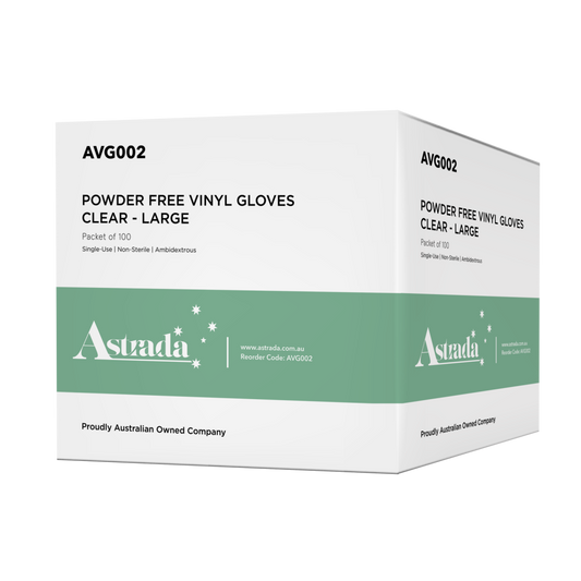 Astrada Vinyl Clear Gloves L,M,XL - Safety Equipment