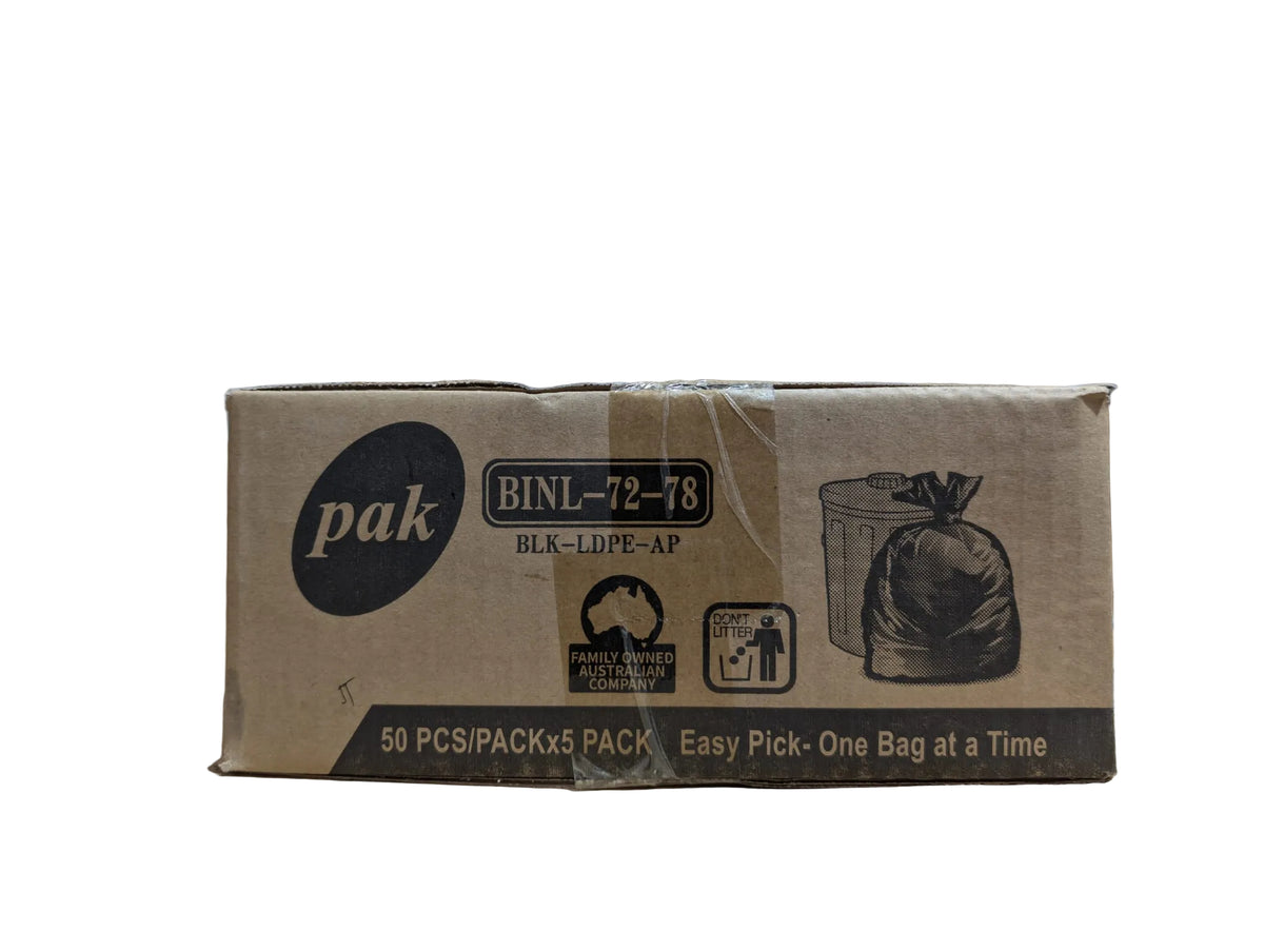 Pak 72-78L All Purpose Garbage Bin Liner 250 Pcs