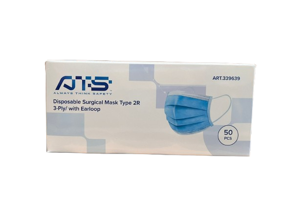 ATS Disposable Surgical Mask Type 2R 3-Ply / With Ear Loop