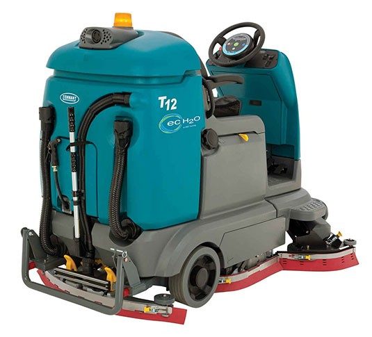 Tennant T12 Compact Battery Ride-On Floor Scrubber + Free Honda GX160 Pressure Washer