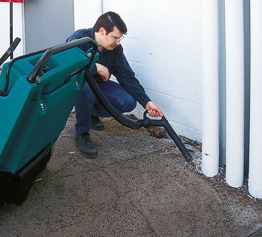 Tennant 3640 Walk-Behind Sweeper + Free Pullman Commander PV900 Vacuum